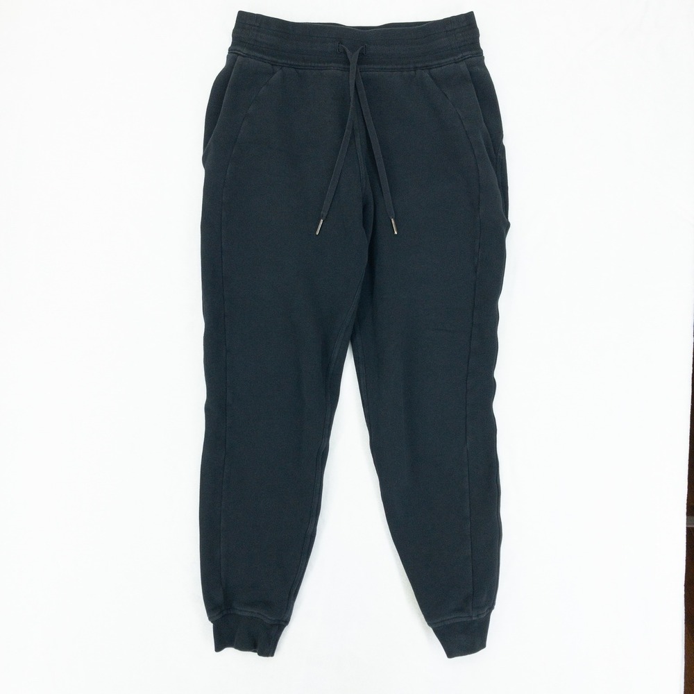 Lululemon Scuba Joggers Womens Size 6 Black High Rise Fleece Sweatpants FLAWS